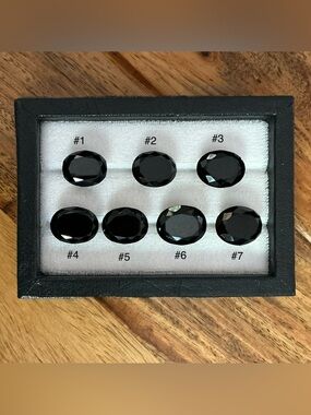 Black Spinel Faceted Oval Cut Gemstones - Sold by Lot c 124.56 tcw - All Natural